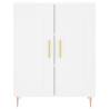 Stylish Highboard in White - 69.5x34x180 cm | HipoMarket