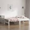 Pull-out Day Bed White - Solid Wood Pine (90x190 cm)