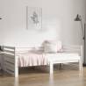 Pull-out Day Bed White - Solid Wood Pine (90x190 cm)