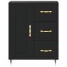 Stylish Highboard Black 69.5x34x180 cm - Hipomarket UK