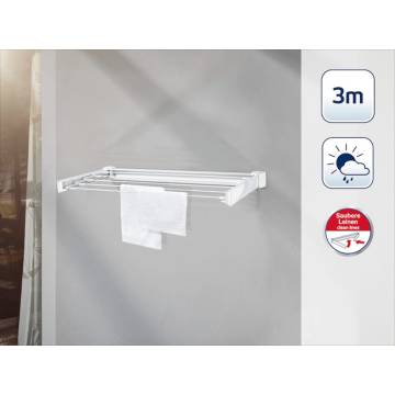 Leifheit Wall-Mounted Clothesline Telegant 30 Protect - Space Saver