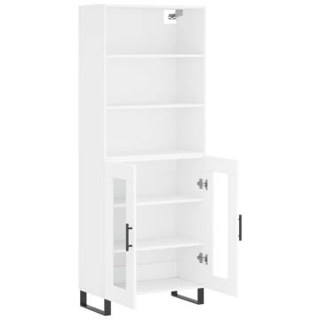 Elegant Highboard White 69.5x34x180 cm - Stylish Storage Solution