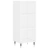 Stylish Highboard in White | 34.5x32.5x180 cm | HipoMarket