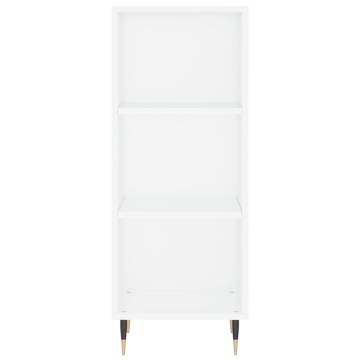 Stylish Highboard in White | 34.5x32.5x180 cm | HipoMarket