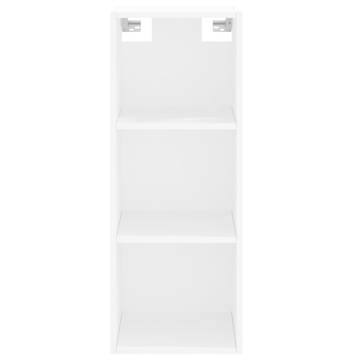 Stylish Highboard in White | 34.5x32.5x180 cm | HipoMarket