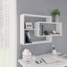 Wall Shelf White 104x20x58.5 cm Engineered Wood Colour white Quantity in Package 1 Number of Pieces 