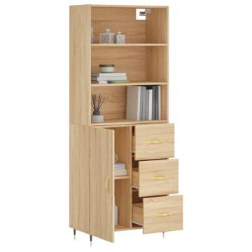 Highboard Sonoma Oak - Stylish Storage Solution | Hipo Market