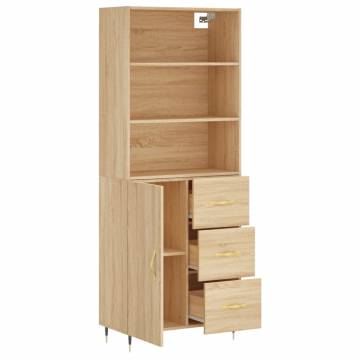 Highboard Sonoma Oak - Stylish Storage Solution | Hipo Market