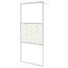 Modern Walk-in Shower Wall with Chrome Shelf - 90x195 cm