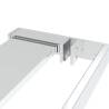 Modern Walk-in Shower Wall with Chrome Shelf - 90x195 cm