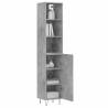 Stylish Highboard in Concrete Grey - Durable & Elegant Design