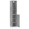 Stylish Highboard in Concrete Grey - Durable & Elegant Design