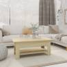 Coffee Table Sonoma Oak 102x55x42 cm Engineered Wood Colour sonoma oak Size 102 x 55 x 42 cm Quantity in Package 1 