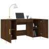 Elegant Brown Oak Desk - 140x50 cm | Quality Engineered Wood