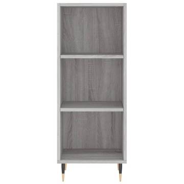 Stylish Highboard Grey Sonoma - 34.5x34x180 cm