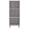 Stylish Highboard Grey Sonoma - 34.5x34x180 cm