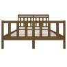 Honey Brown King Size Bed Frame - Solid Pine Wood 150x200 cm