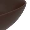 Dark Brown Round Ceramic Bathroom Sink | Contemporary Design