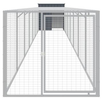 Galvanised Steel Chicken Cage with Run - 110x813x110 cm