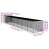 Galvanised Steel Chicken Cage with Run - 110x813x110 cm