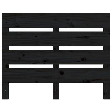 Stylish Black Bed Frame - 100x200 cm Solid Pine Wood