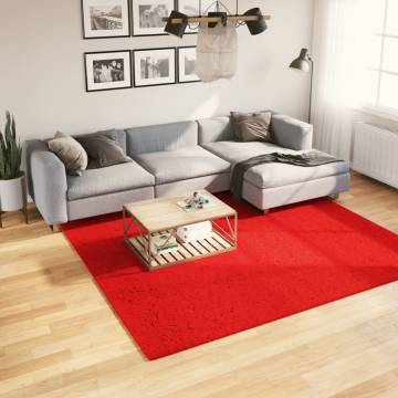 Soft & Washable Red Rug HUARTE - 240x240 cm | HipoMarket