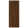 Elegant Highboard in Brown Oak - 34.5x34x180 cm Engineered Wood