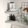 Floating Corner Shelves 2 pcs Grey 25x25x3.8 cm MDF Colour grey Size 25 x 25 x 3.8 cm Quantity in Package 2 Number of Pieces 1 