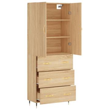 Highboard Sonoma Oak - Stylish Storage Solution | HipoMarket