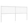 Stylish Metal Headboard White for Beds - 193 cm