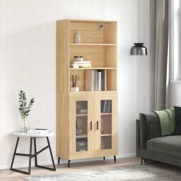 Highboard Sonoma Oak - Stylish Engineered Wood Storage