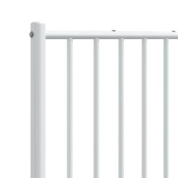 Stylish Metal Headboard White for Beds - 193 cm