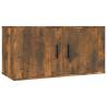 3 Piece Smoked Oak TV Cabinet Set - Stylish & Practical