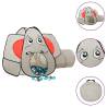 Elephant Play Tent for Kids with 250 Balls - Grey