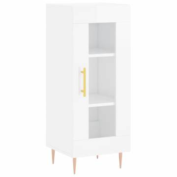 Highboard High Gloss White - Stylish Engineered Wood Furniture