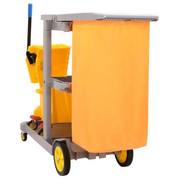 Durable Cleaning Trolley with Mop Bucket – Organised & Practical