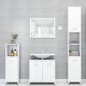 3 Piece High Gloss White Bathroom Furniture Set | Hipo Market