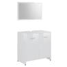 3 Piece High Gloss White Bathroom Furniture Set | Hipo Market