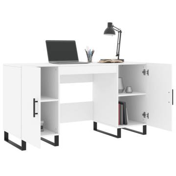 Elegant White Desk 140x50 cm - Stylish & Practical Furniture