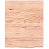 Light Brown Bathroom Countertop - 40x50 cm Solid Wood