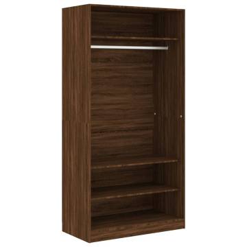 Brown Oak Wardrobe - Stylish Storage Solution | HipoMarket