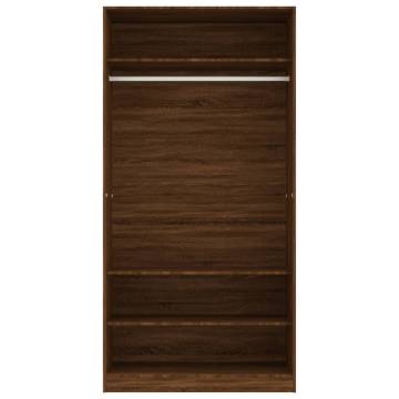 Brown Oak Wardrobe - Stylish Storage Solution | HipoMarket