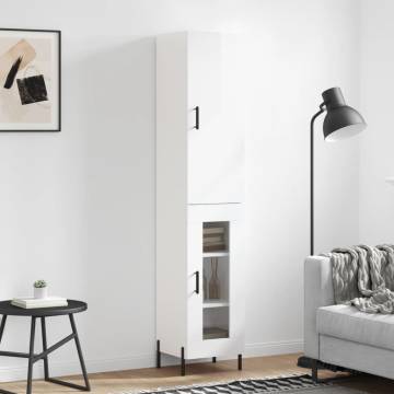 High Gloss White Highboard | Stylish Storage Solution