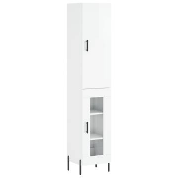 High Gloss White Highboard | Stylish Storage Solution