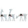 Christmas Reindeers 6 pcs - White Cold Mesh | Hipomarket