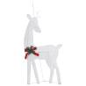 Christmas Reindeers 6 pcs - White Cold Mesh | Hipomarket