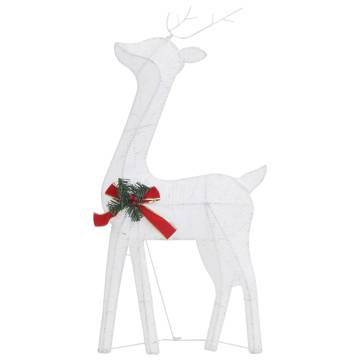 Christmas Reindeers 6 pcs - White Cold Mesh | Hipomarket