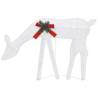 Christmas Reindeers 6 pcs - White Cold Mesh | Hipomarket