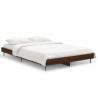 Brown Oak Bed Frame 120x190 cm - Stylish & Durable Design