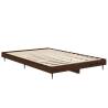 Brown Oak Bed Frame 120x190 cm - Stylish & Durable Design